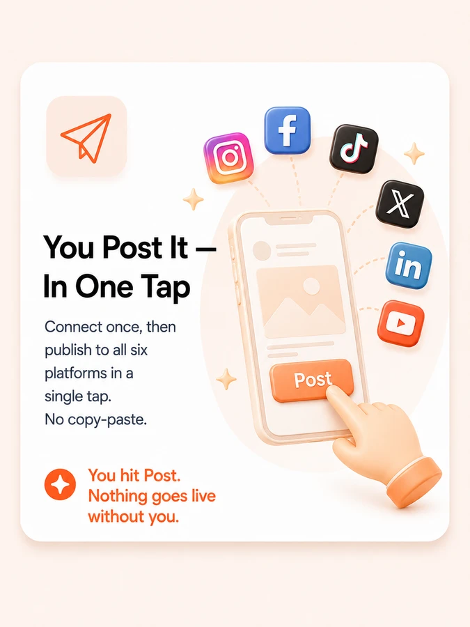 You Post It — In One Tap